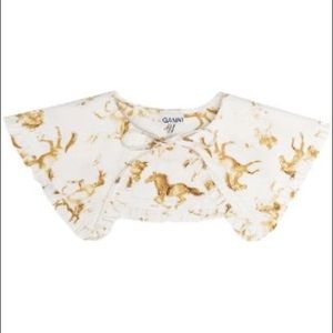 Ganni Collar horse print RARE sold out